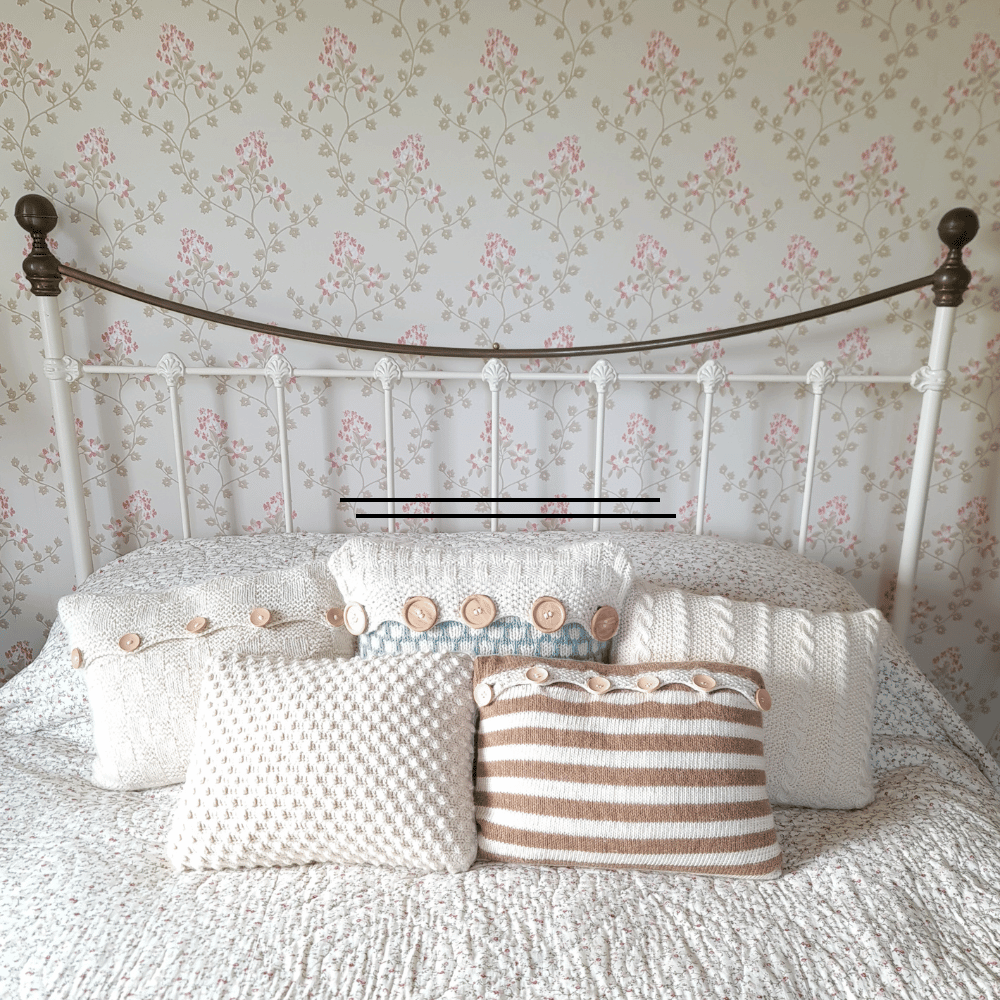 Aran alapca and merino wool cushion kit for beginners