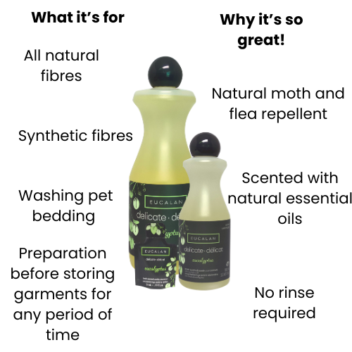 Eucalan Scented Wool Wash 100ml - Natural Delicate Fabric Care