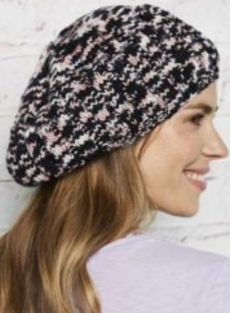 Pattern for Cabaret Beret using Manos Alegria Grande Yarn