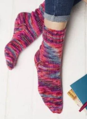 Pattern for Cosy Socks using Manos Alegria Grande Yarn