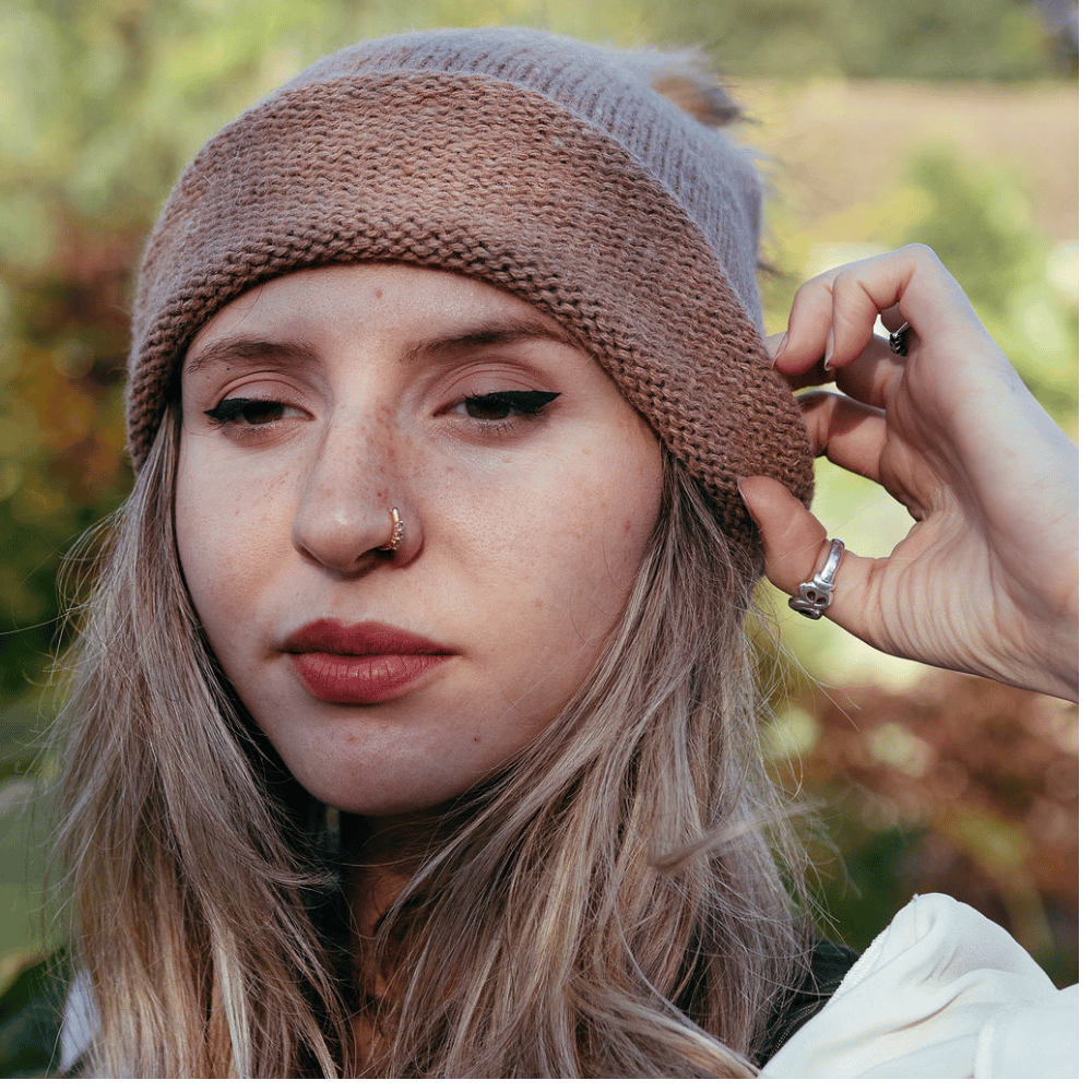Knit Kit - Roll-up Longdrop Hat