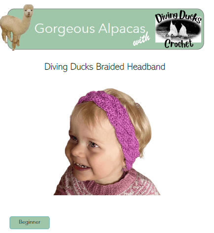 Pattern - Crochet Braided Headband
