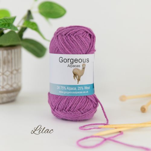 Lilac DK Alpaca Yarn 50g ball – Gorgeous Alpacas