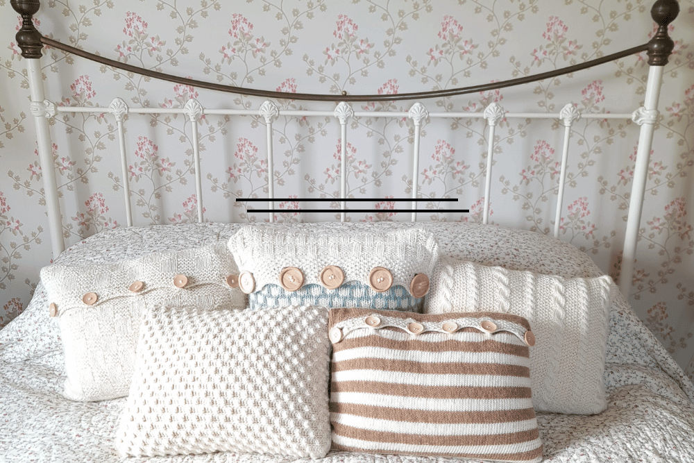 Aran alapca and merino wool cushion kit for beginners