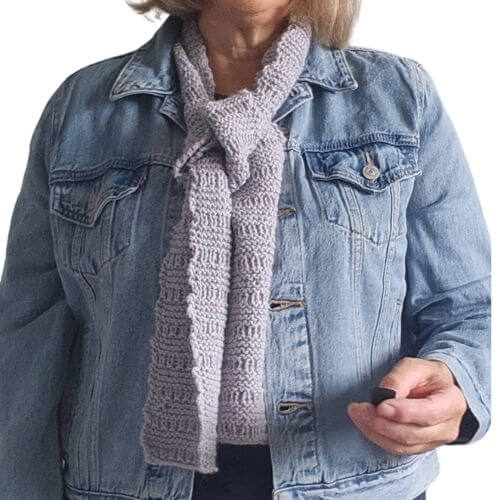 Restful Skinny Scarf – Easy Knit Kit