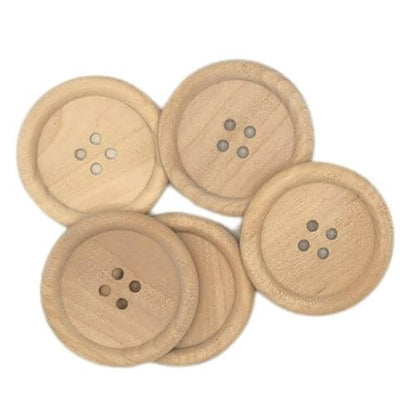 Wooden buttons 5cm