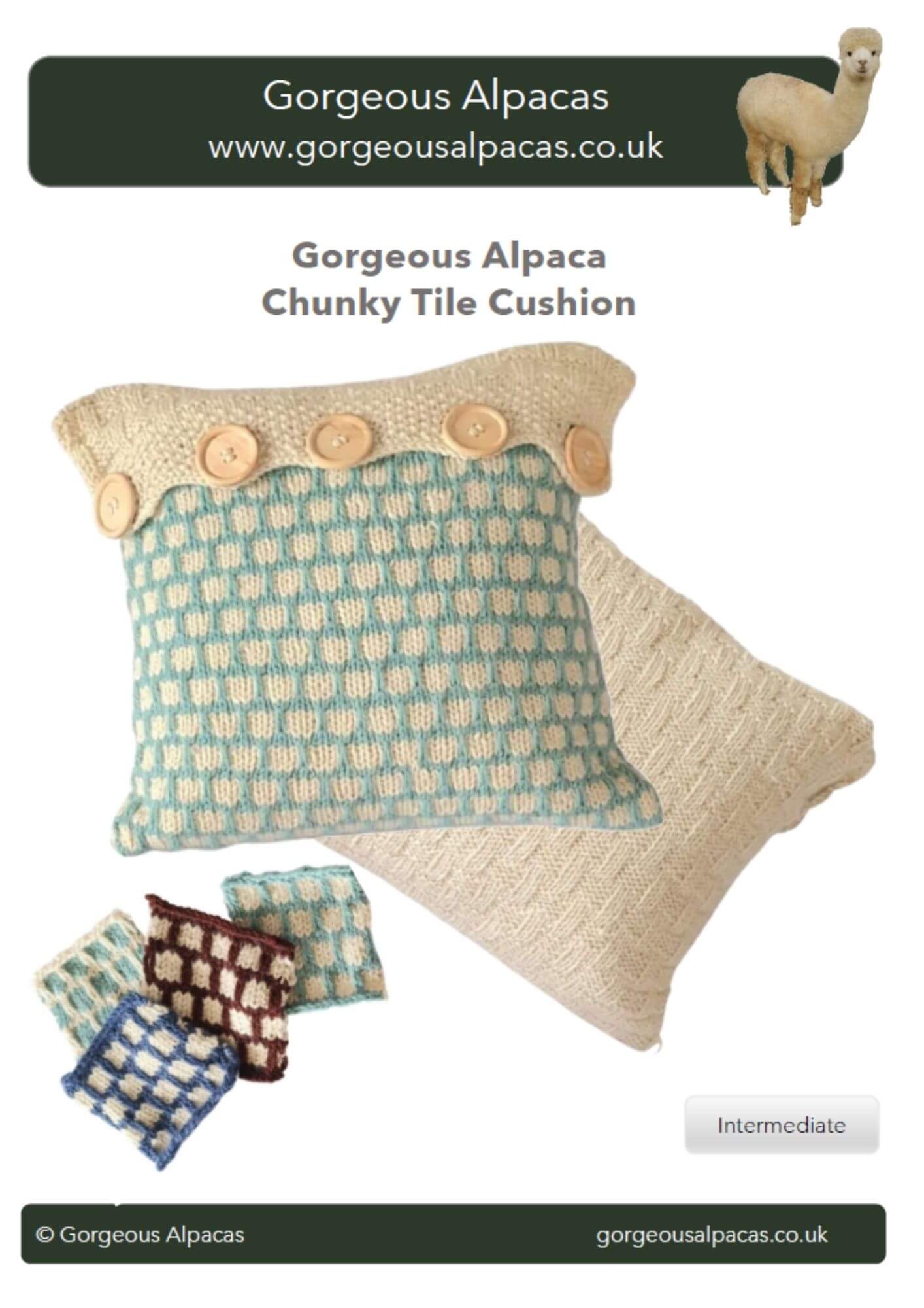 Chunky Tile Cushion Pattern Cover