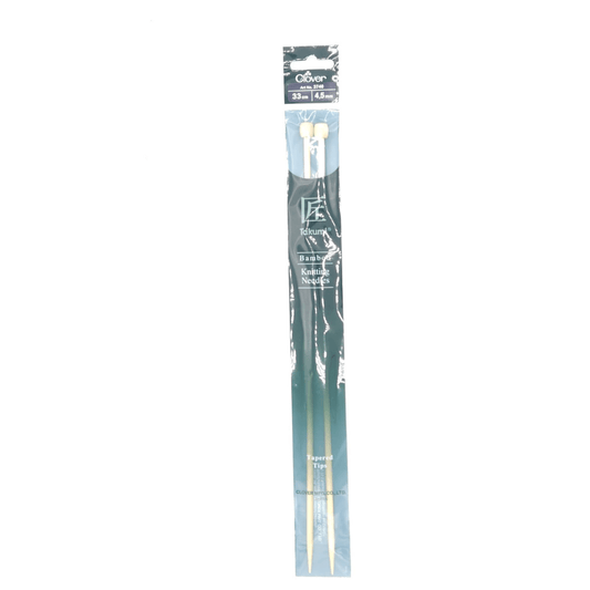 Clover bamboo needles 5.5mm x 33 cm