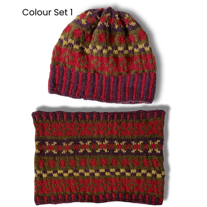 Knit Kit - Maggie Fair Isle Beanie and/or Snood