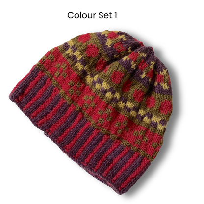 Knit Kit - Maggie Fair Isle Beanie and/or Snood