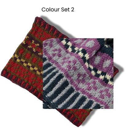 Knit Kit - Maggie Fair Isle Beanie and/or Snood