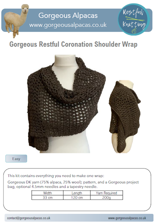 Pattern - Coronation Shoulder Wrap