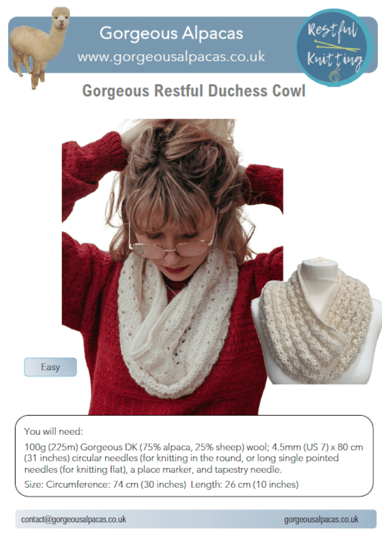 Pattern - Duchess Cowl