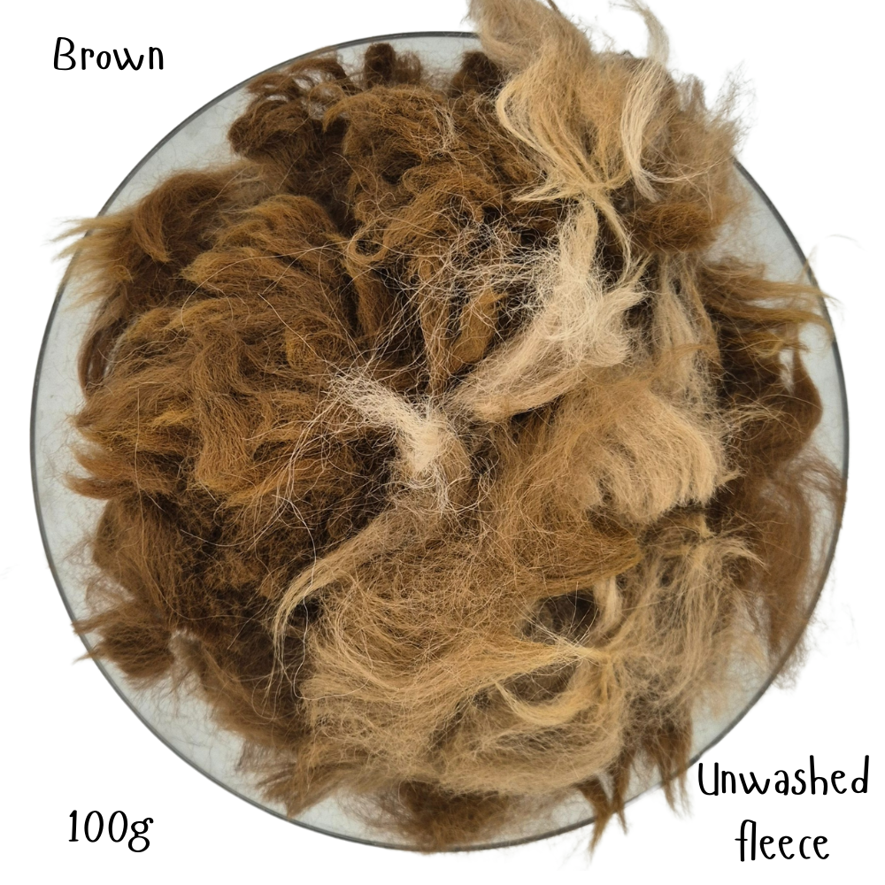 Unwashed alpaca fleece for toy stuffing