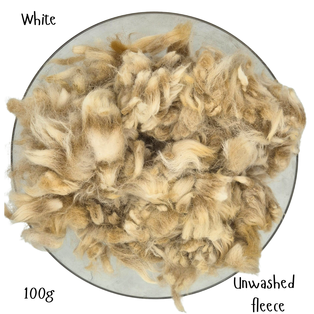 Unwashed alpaca fleece for toy stuffing