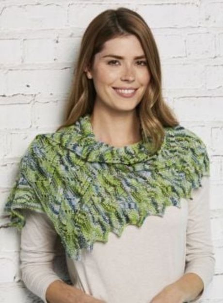 Pattern for Garden Shawl for Manos Alegria Yarn