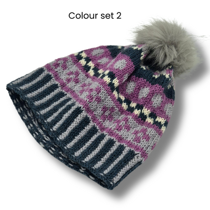 Knit Kit - Maggie Fair Isle Beanie and/or Snood