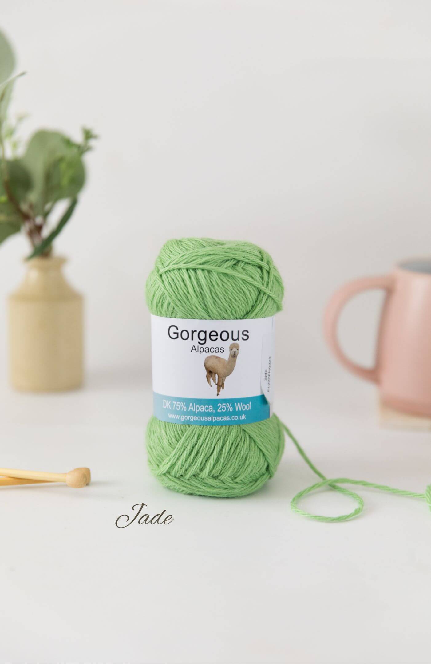 Jade colourway - British alpaca DK yarn