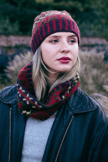 Knit Kit - Maggie Fair Isle Beanie & Snood