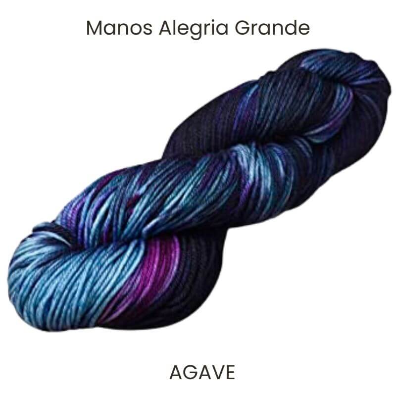 Agave Supersoft Manos Alegria grande hand-dyed yarn.