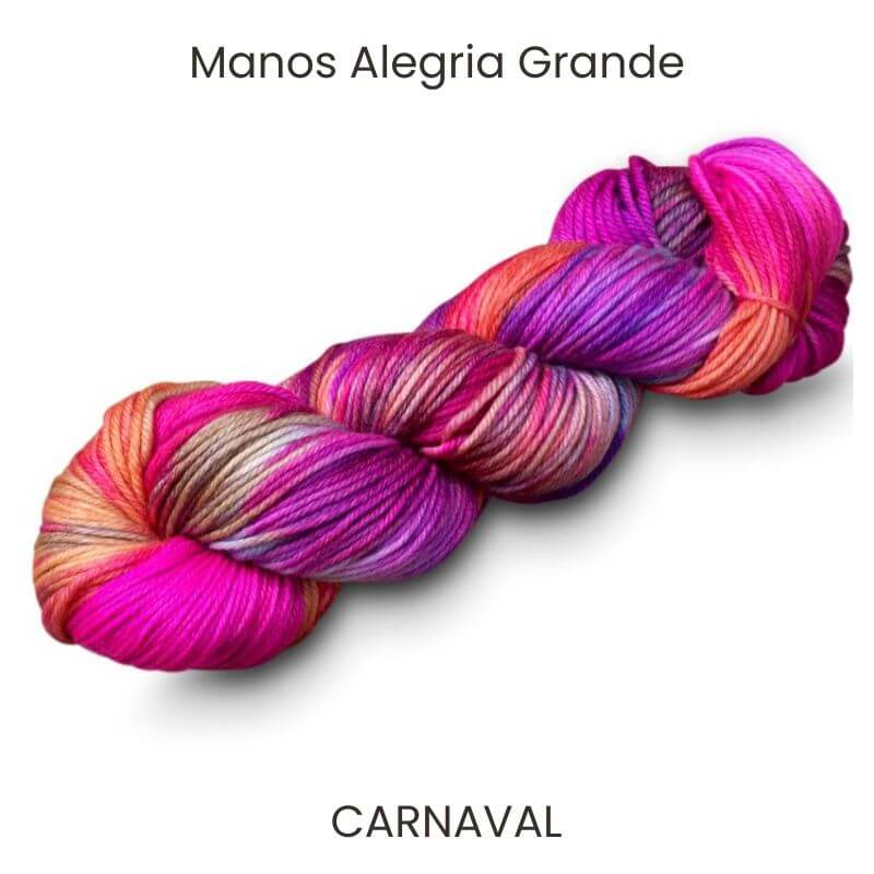 Carnaval Supersoft Manos Alegria grande hand-dyed yarn.