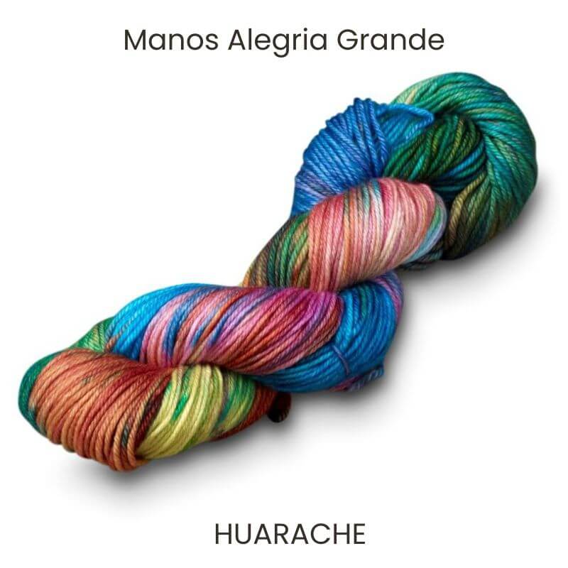 Huarache Supersoft Manos Alegria grande hand-dyed yarn.