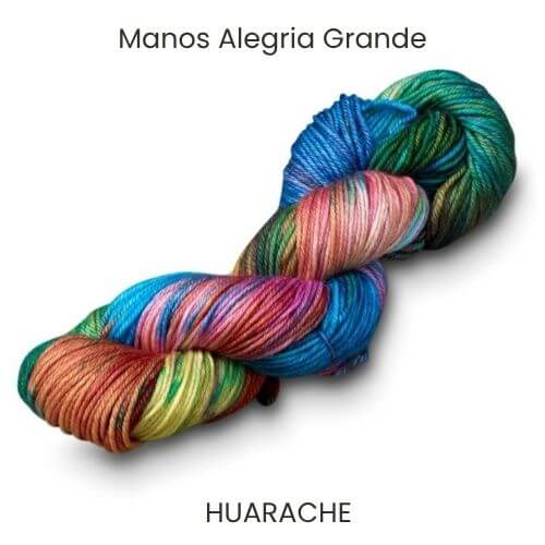 Manos Alegria Grande Yarn skein in the hand-dyed colour Huarache