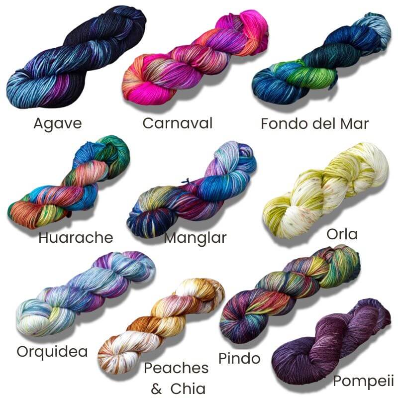 Supersoft Manos Alegria grande hand-dyed yarn colour range