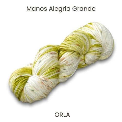 Manos Alegria Grande Yarn skein in the hand-dyed colour Orla