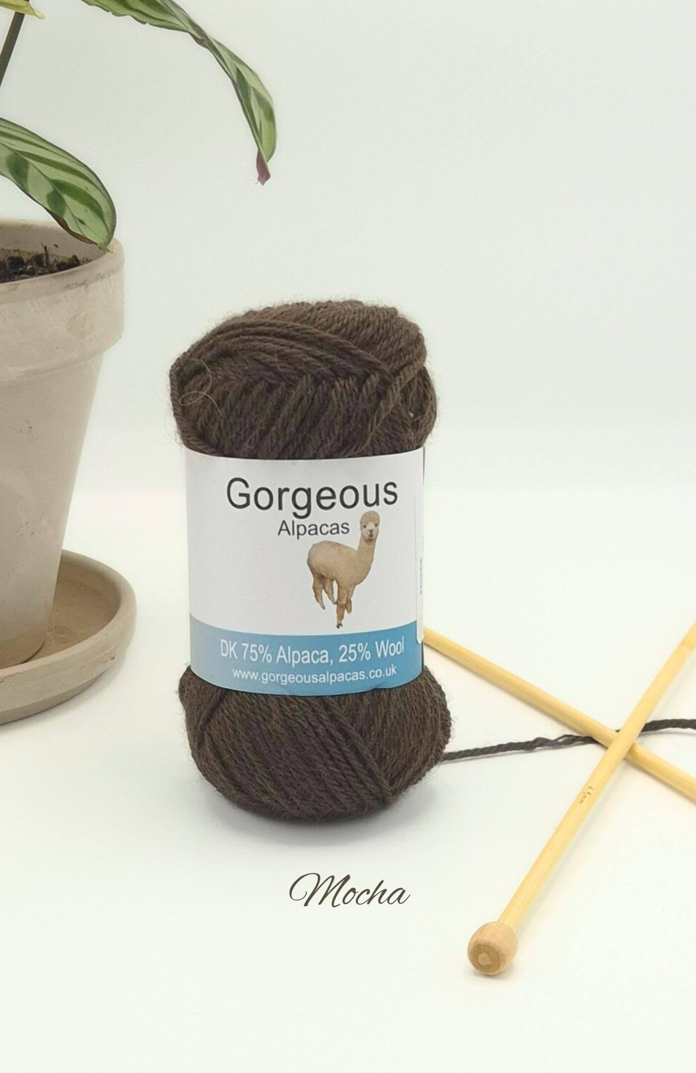 Mocha colourway - British alpaca DK yarn