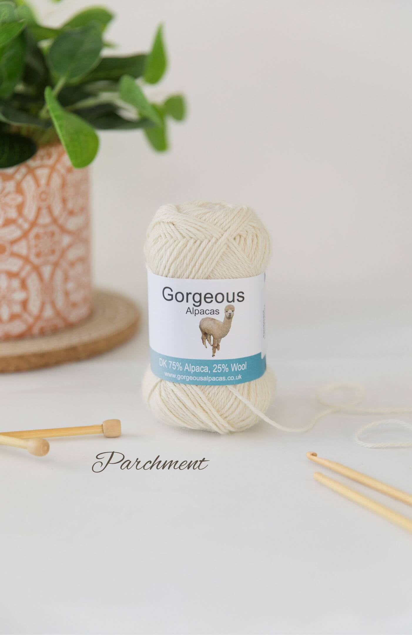 Parchment colourway - British alpaca DK yarn