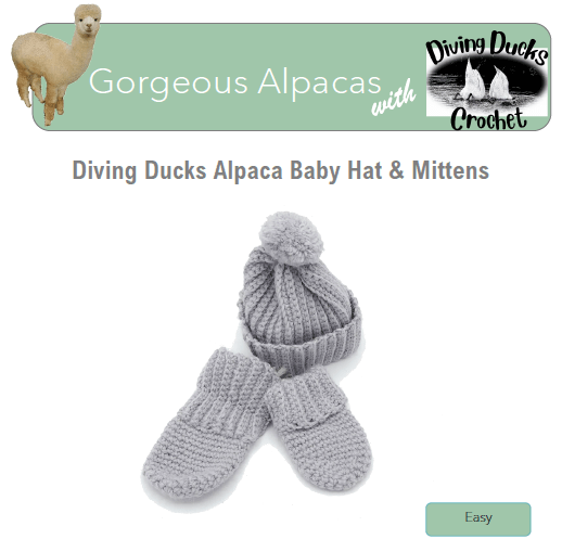 Pattern - Crochet Baby Hat & Mittens