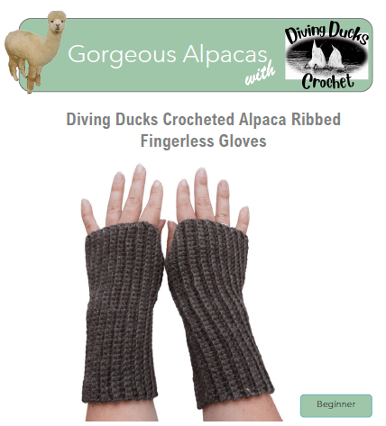 Pattern - Crochet Fingerless Gloves