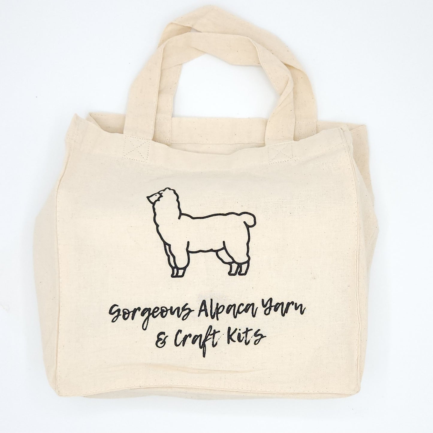 Cotton project bag included with kit