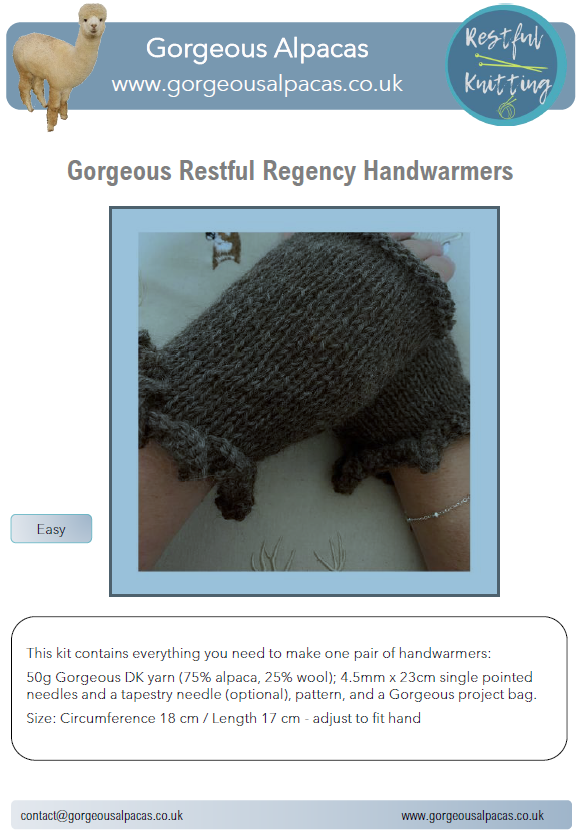 Pattern - Regency Handwarmers