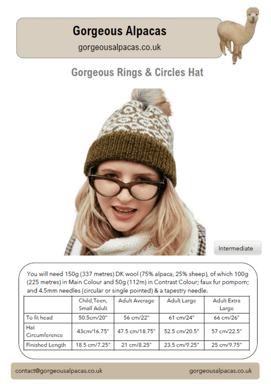 Pattern - Rings and Circles Hat