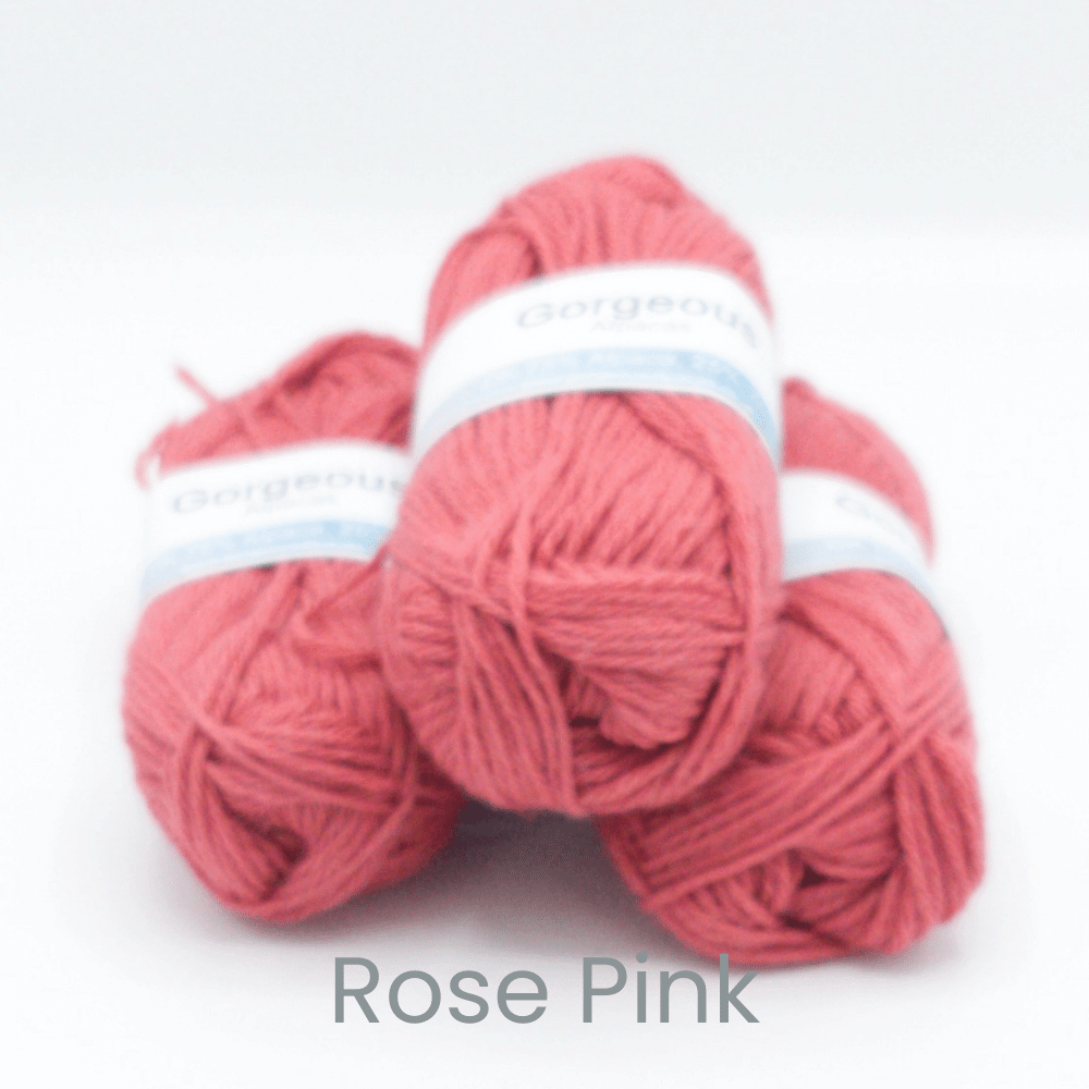 DK alpaca wool from British and Irish farms shown here in Rose Pink