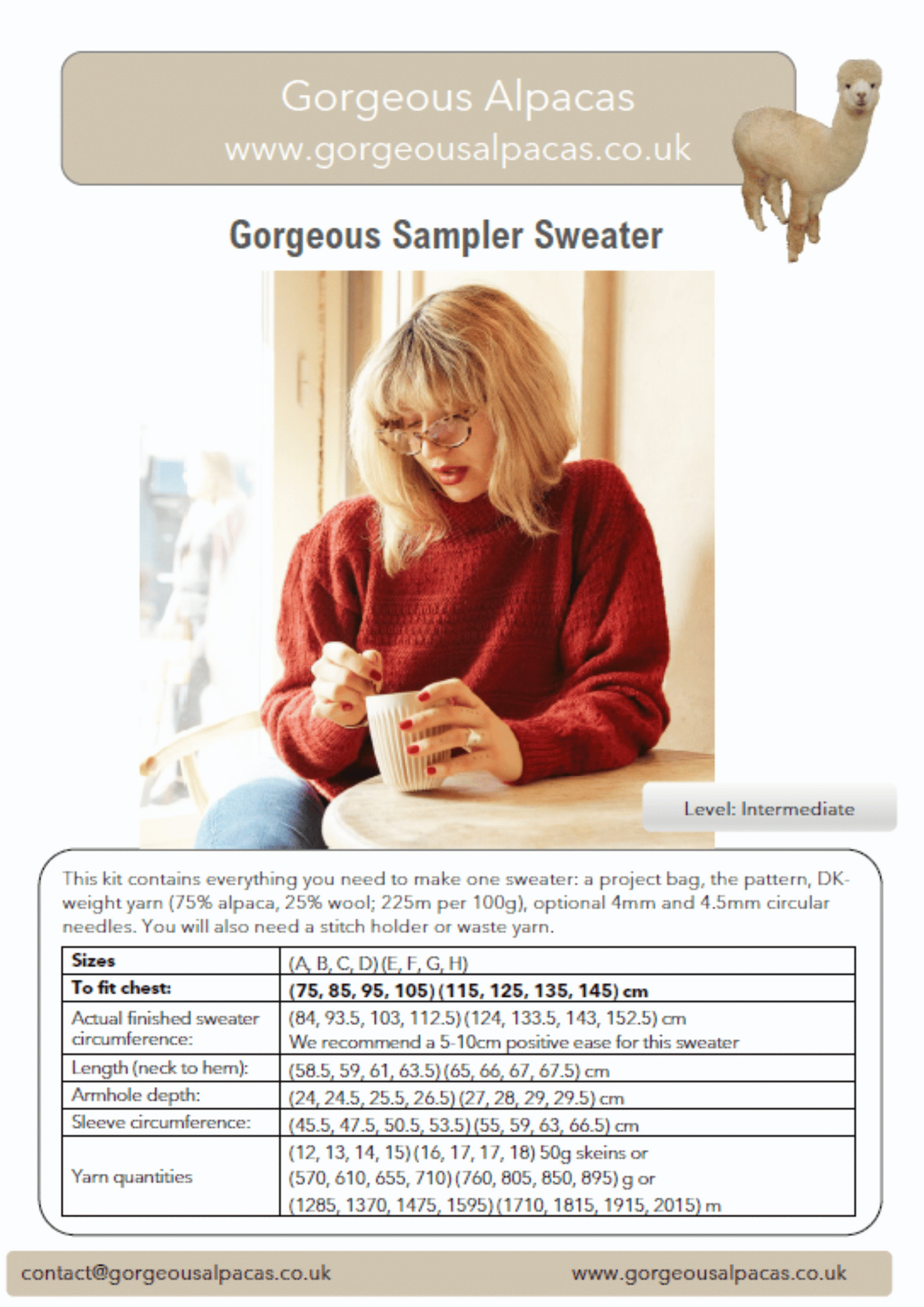 Pattern - Sampler Sweater