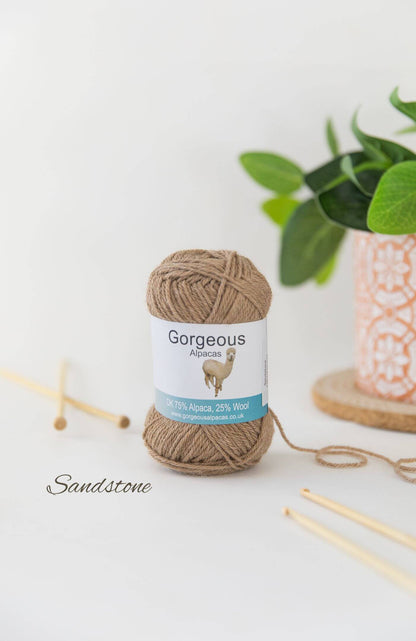 Sandstone colourway - British alpaca DK yarn