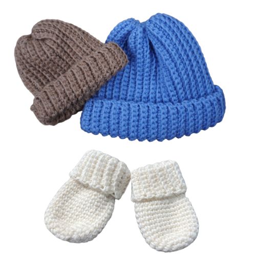 Crochet Kit - Baby Hat & Mittens - Gorgeous Alpacas